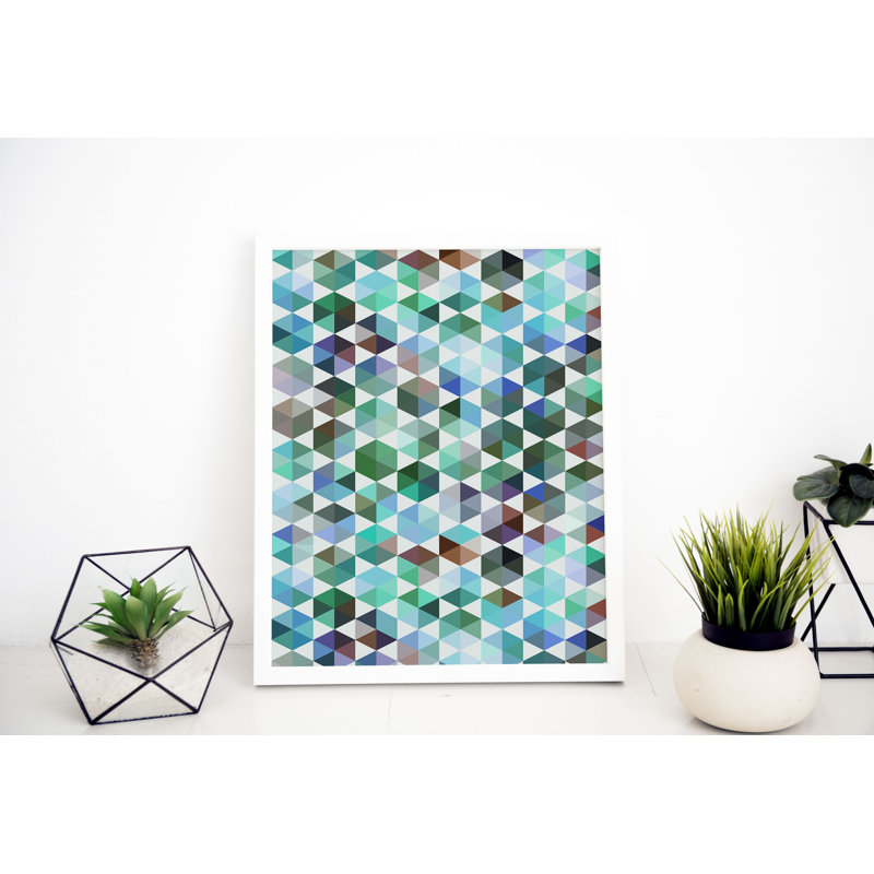Abstract 2 Fashion - Print, 89cm H x 64cm W x 5cm D, White Framed