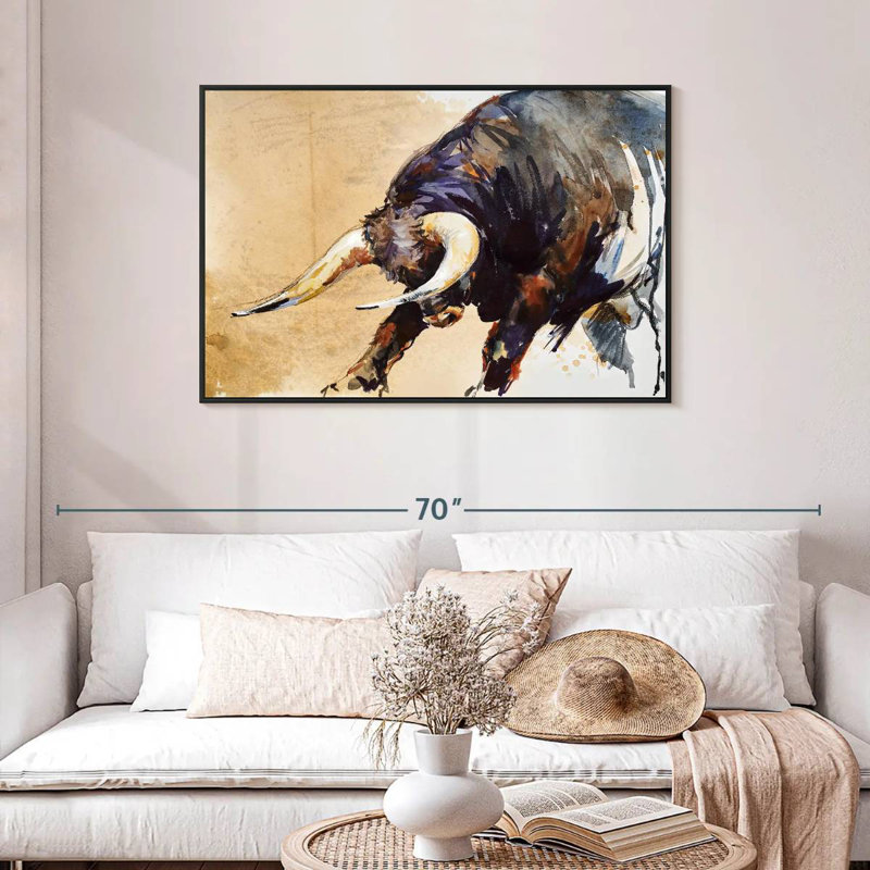 Raging Bull, 29" H x 43" W