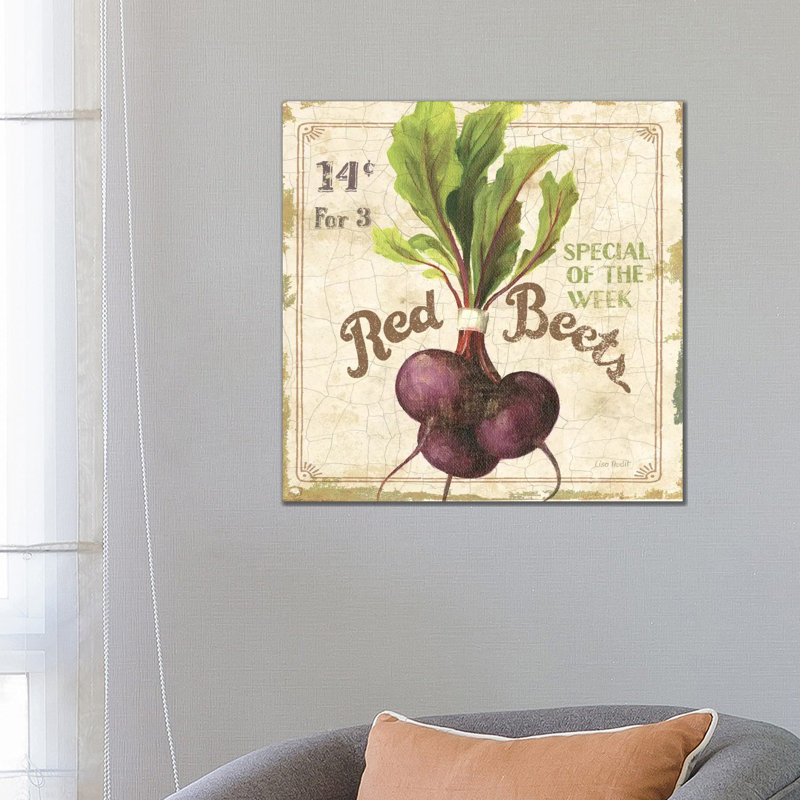 Red Beets (On Special III) by Lisa Audit - Wrapped Canvas Print