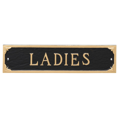 Plaque de jardin pour dames de la salle de bain