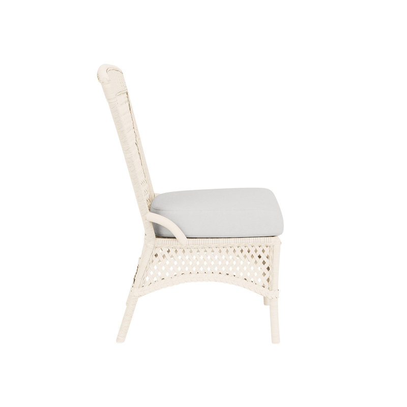 Grand Traverse Outdoor Dining Side Chair, Caramel, Canvas Natural Sunbrella® Canvas