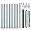 Vidaxl Fence With Posts PVC-Coated Steel-116797854-116797849