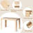 Elegant Rectangle Dining Table, Sturdy Kitchen Table-1009695970-1009695900-1009695968