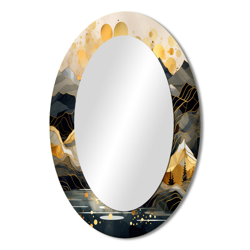 Miroir mural scandinave Simplicity II - Blanc, 36 po x 24 po