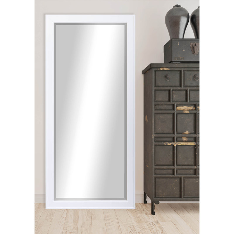 Miroir pleine longueur Hanon, Blanc, 71 po x 30,5 po