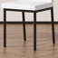 Ensemble de 6 chaises de salle à manger en polyuréthane de luxe blanc et noir: dossier ergonomique de 36,7 pouces de hauteur, convenant à de multiples cas de figure. Ensemble de 6 chaises de salle à manger en polyuréthane blanc.