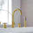 Sundale Cross Handles Deck-Mount Roman Tub Faucet with Handshower-106451131