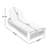 Yenings Patio Adjustable Woven Rope Chaise Lounge With Side Table & Cushions-114140739