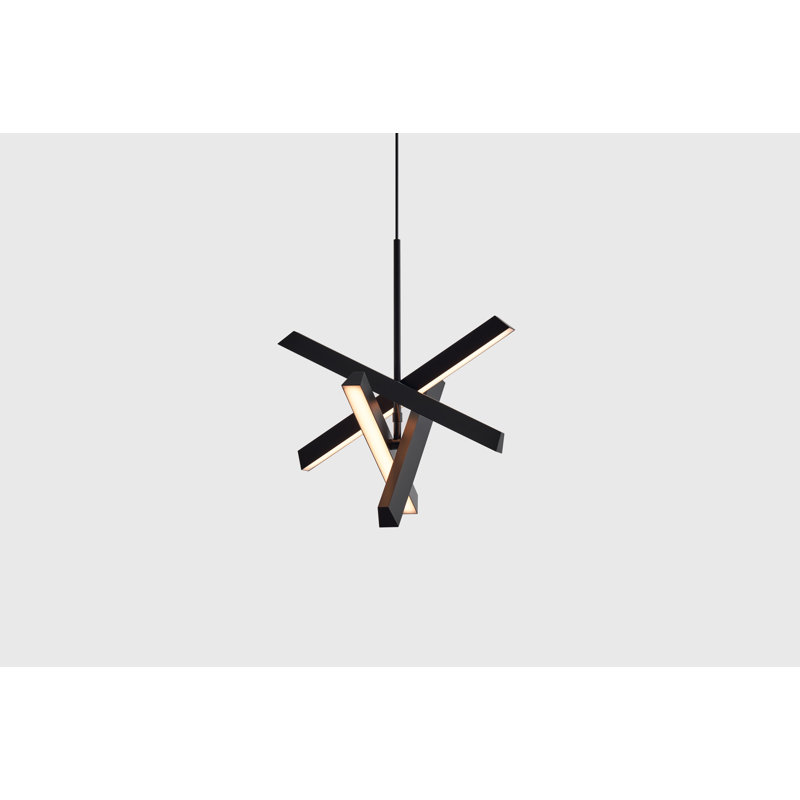 Fremon 4 - Light LED Geometric Pendant, Matte Black