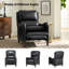Fauteuil inclinable en cuir véritable de 28,75 po de large Neliyah-105914585