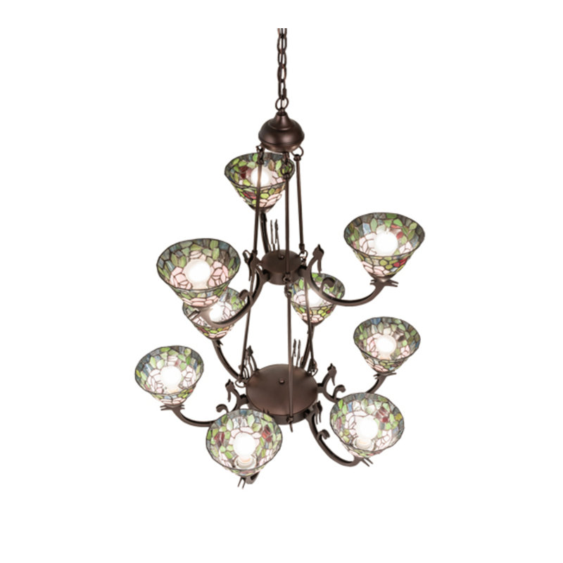 Tiffany Roman 9 - Light Chandelier