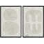 «Texture Illusion Mid-Century Modern Neutral Wall Art Minimalist Decor», reproduction sur toile encadrée 2 pièces-98554032-98554031