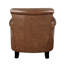 Fauteuil classique en cuir brun, structure en bois massif, fauteuil d'appoint relax avec siège amovible, pratique-2080802181