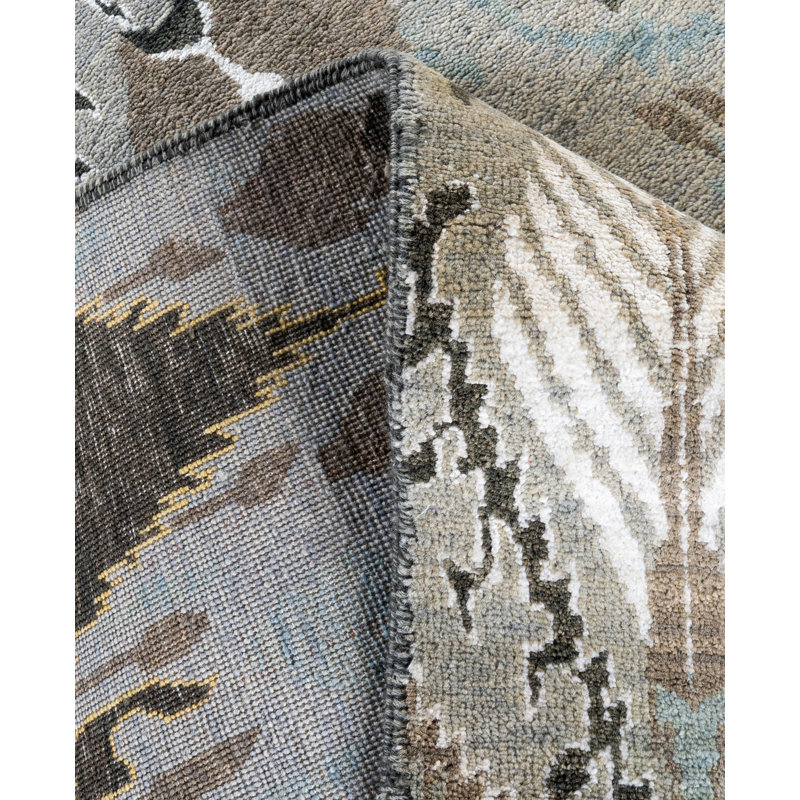Overdyed One-of-a-Kind 8' 10" X 12' 8" Hand Knotted Area Rug