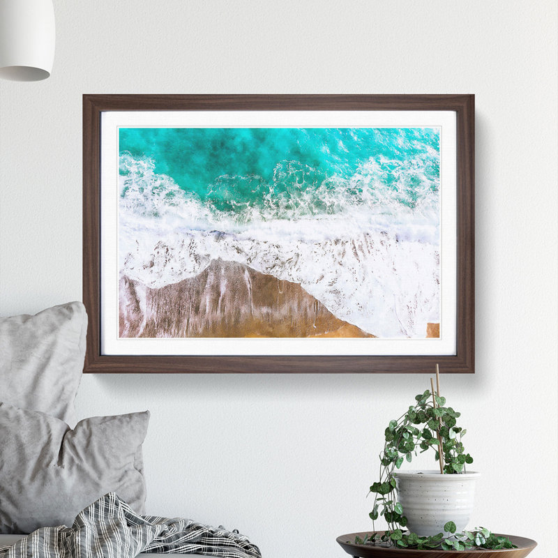 Ocean Dreams - Picture Frame Graphic Art Print, Walnut Framed, 45cm H x 63cm W x 2cm D