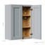 Armoire murale en bois massif avec portes à fermeture douce et rangement réglable-1123227799-1123227797