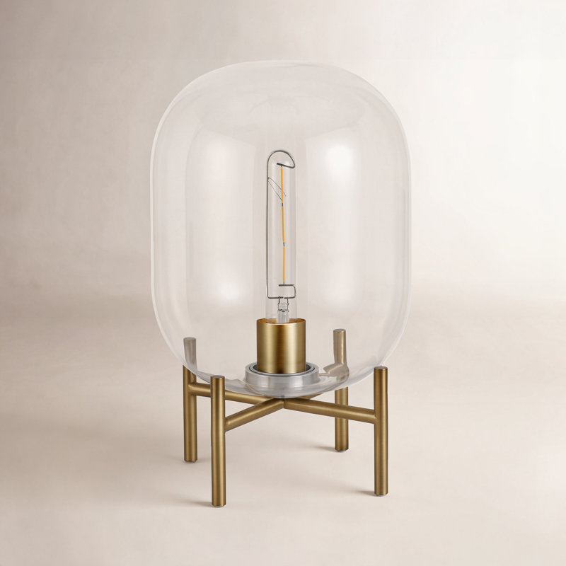 Danae Metal Novelty Lamp, Gold, Clear