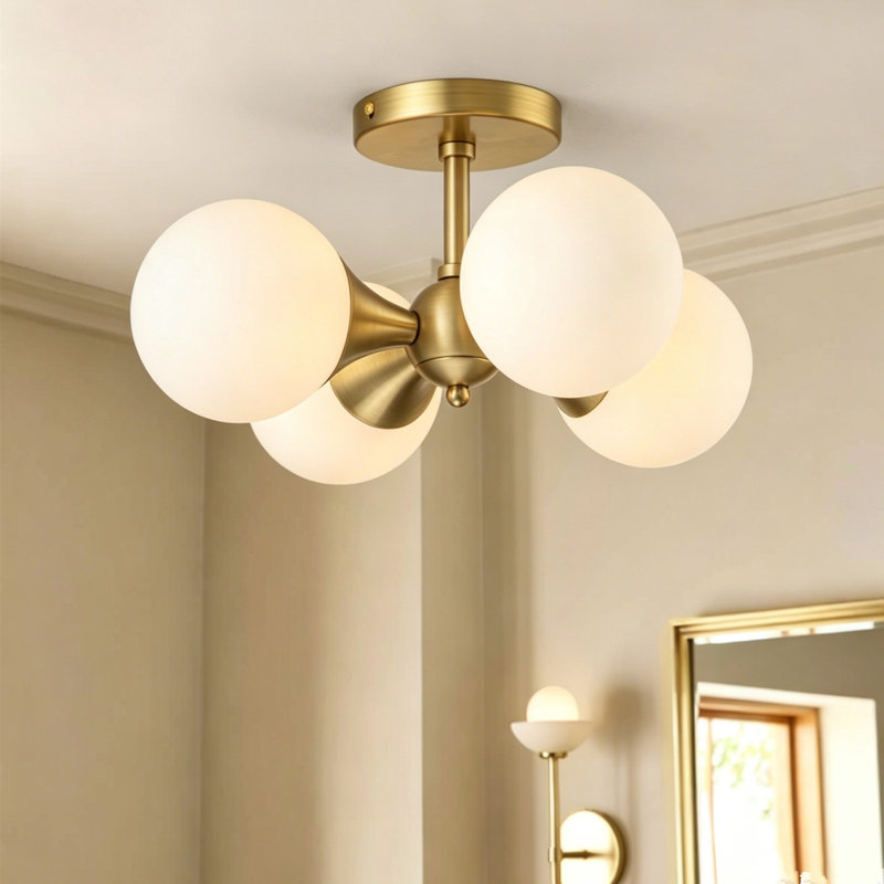 Plafonnier encastré moderne en verre Stauton Bonyu