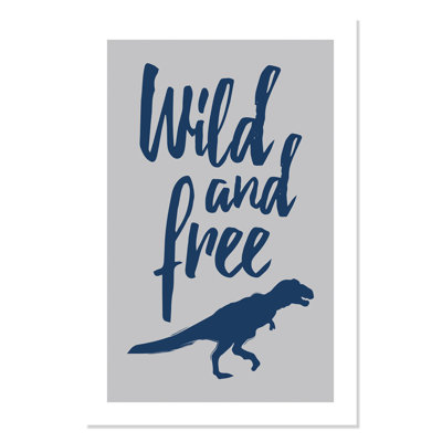 Rolled Wild Dinosaur Paper Print