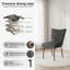  Table de salle à manger extensible avec chaises rembourrées Kincannon-126089597-126089601-126089603