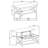2-piece Rectangular Lift Top Coffee Table Set, White