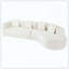 Coussin moelleux courbé moderne avec 4 coussins-121087616