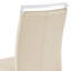 Chaise de salle à manger, chaise d'appoint rembourrée à haut dossier en cuir de polyuréthane avec pieds en métal en forme de C-884605466-884605460-884605463