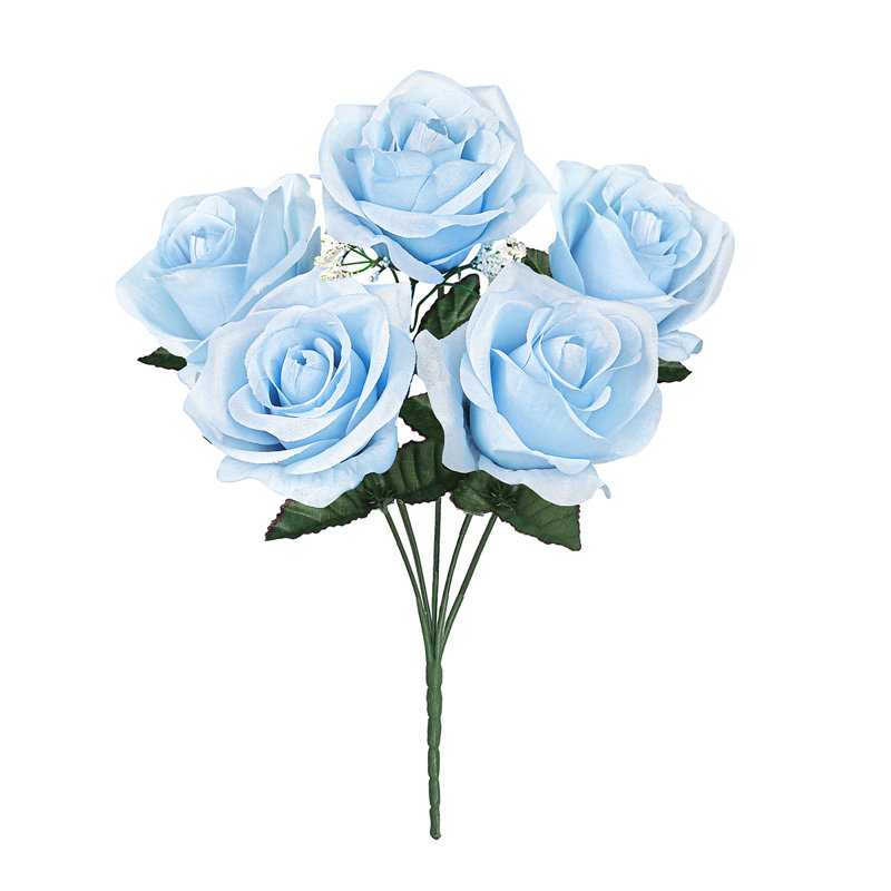 Rosier artificiel ouvert, Bleu pastel