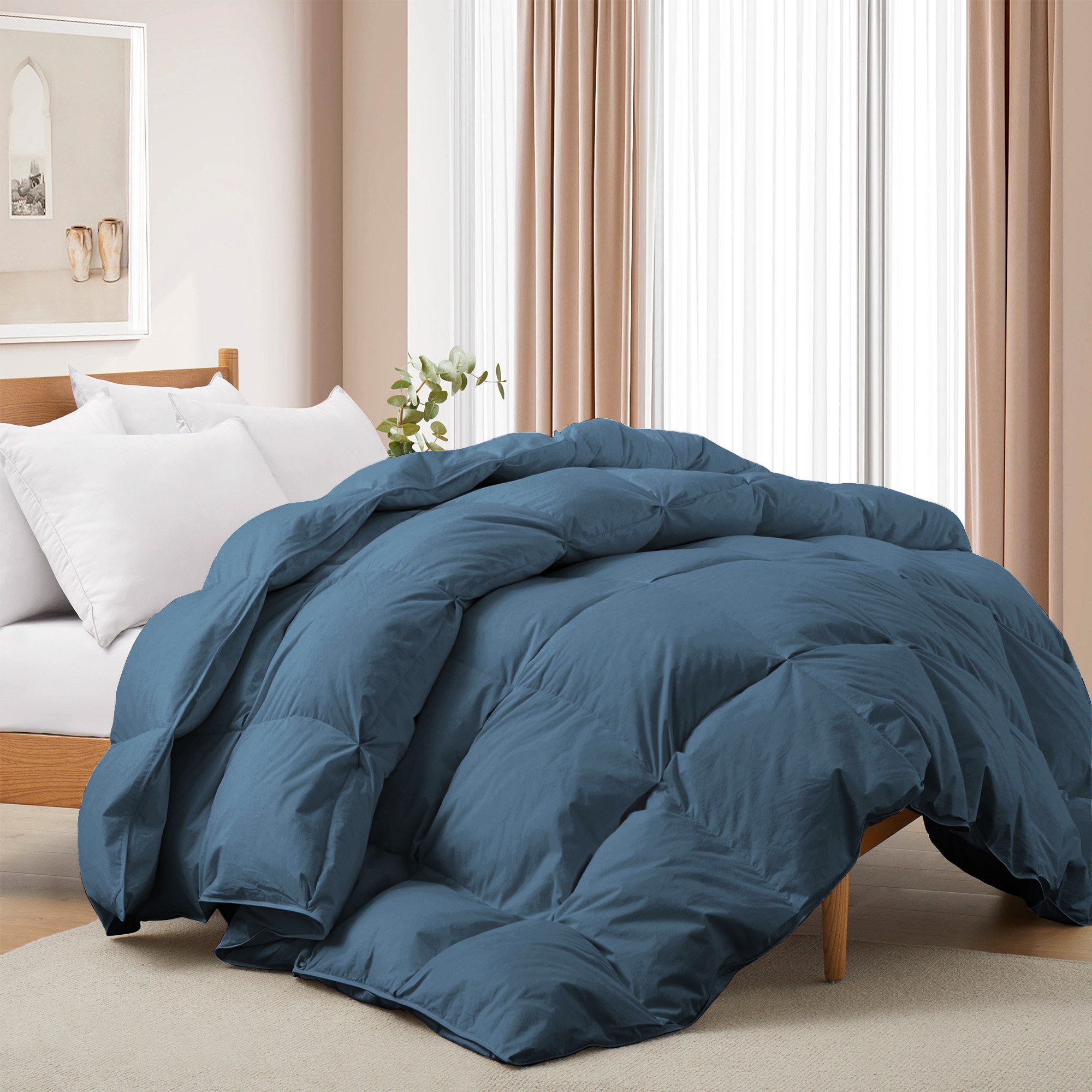 Puredown 600 Fill Power All Seasons Down Comforter & Reviews Wayfair