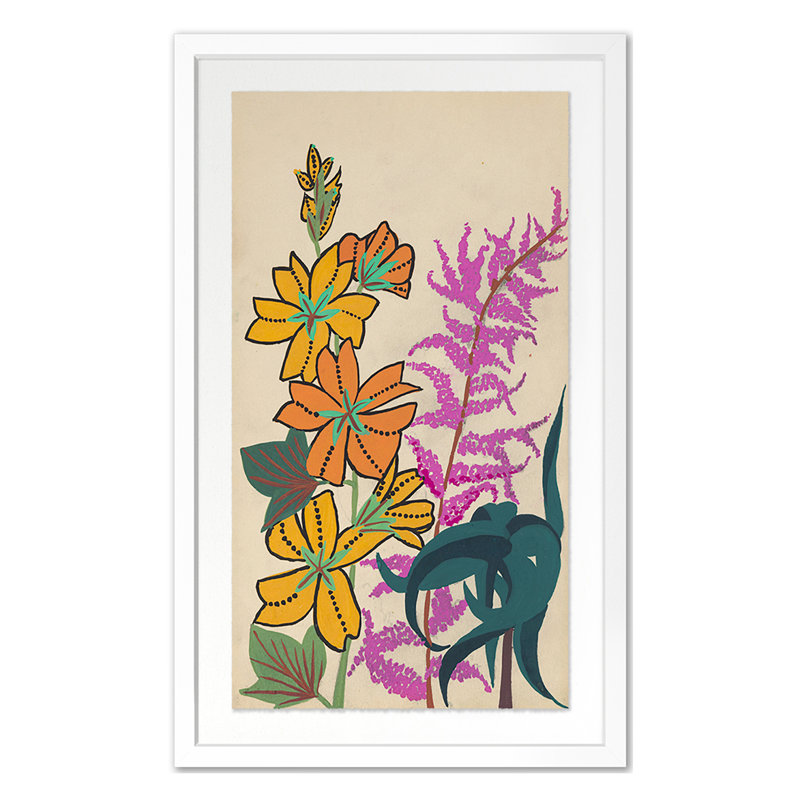 Untitled Print by Grand Archives, White Single Picture Framed