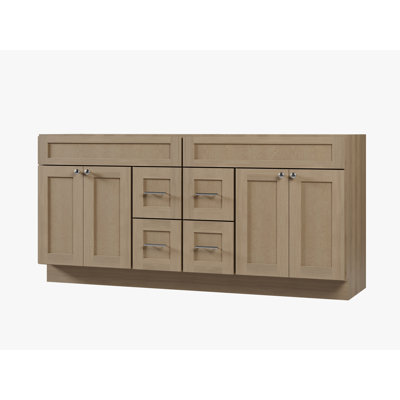 Disar 72'''' Double Bathroom Vanity With Drawer Base Only