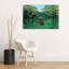 The Tropics Abstract Contemporary Monkey Forest Landscape Wall Art Print by Henri Rousseau - Wrapped Canvas Print-1370537650