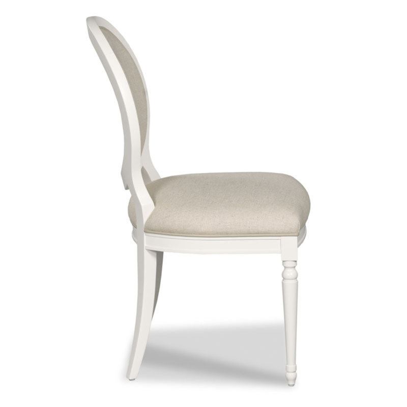 Hampton Side Chair, White Dove