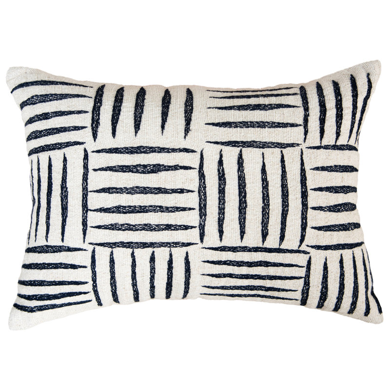 Cotton Poly Blend Throw Pillow, Natural/Beige, Down Alternative