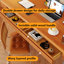 Bureau réglable électrique en bois massif 47,24 po-104709485