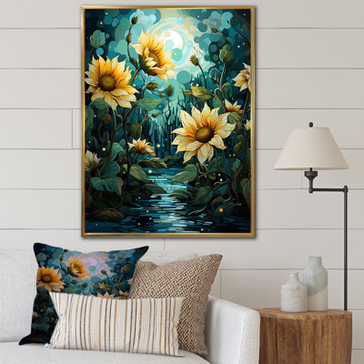 Tournesols méticuleusement sur toile