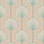 Deco Lily Large - Pink Sand Wallpaper