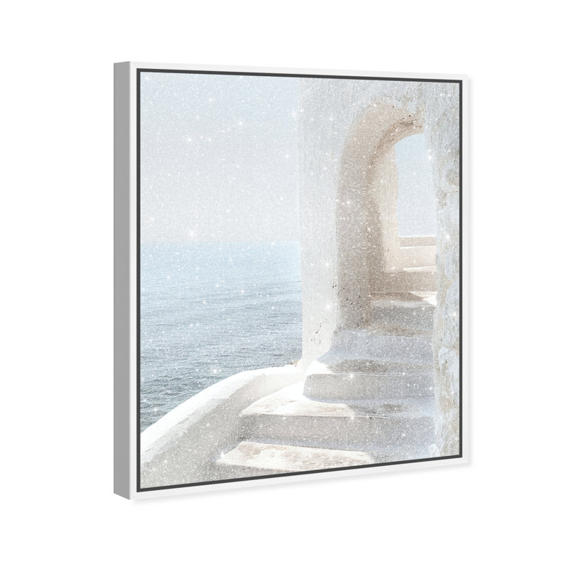 Stone Stairs II Print by Oliver Gal, 25" H x 21" W, White Floater Frame