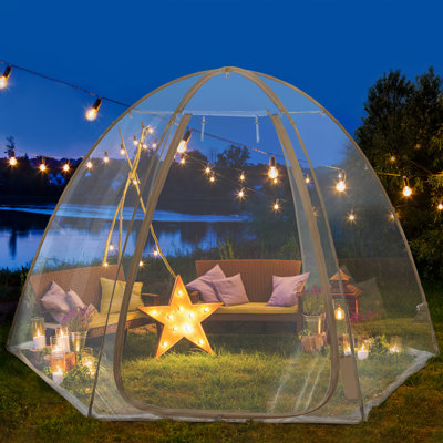 Patio Gazebo Winter Pop Up Bubble Tent - Instant Igloo Tent,Weatherproof Shelter, Cold-Resistant, Spacious for Adults, 360Â° Transparent PVC Windows, Foldable for Camping, Parties, Outdoor