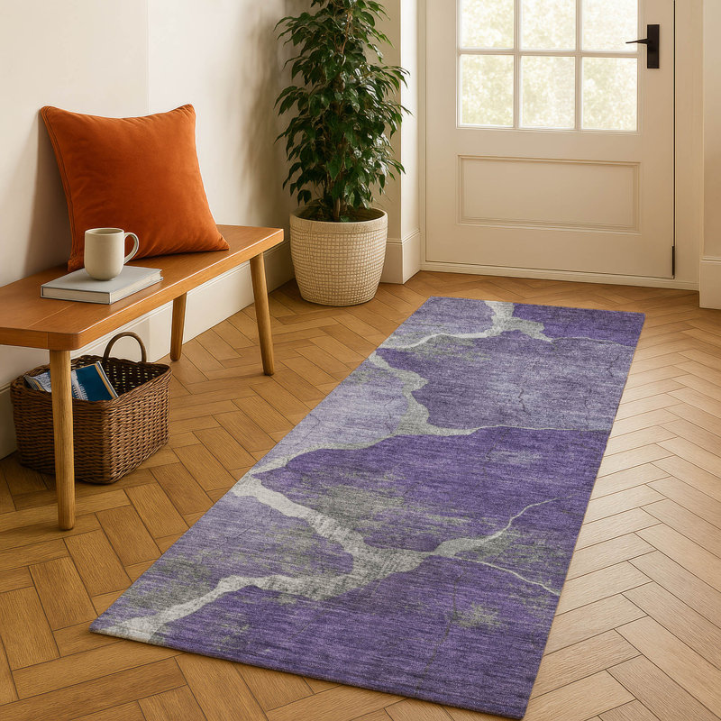 Premium Machine Washable Farolt AMF1889 Abstract Rug/AMF1889PP, Runner 2'3" x 7'6"
