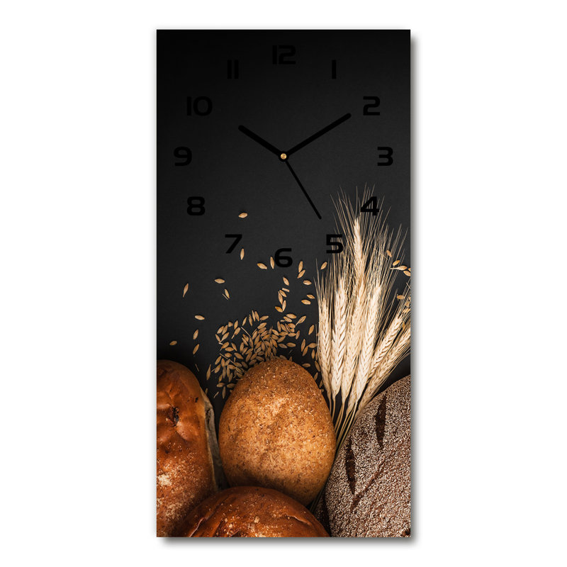 Jacquelynne Glass Wall Clock, Black