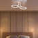 Ravensworth LED 1 Light Semi-Flush Ceiling Light, Matt Nickel, Non-Dimmable