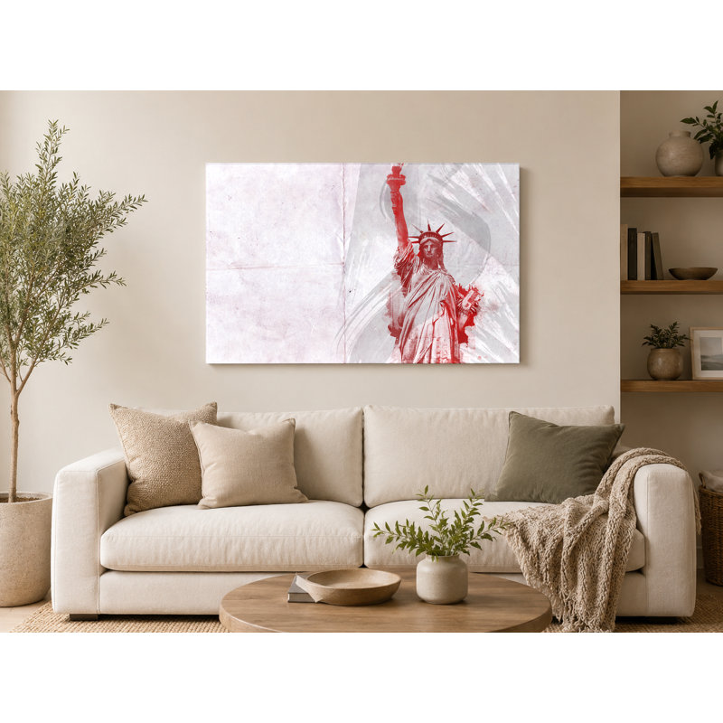 Statue de la liberté - impression sur toile, paysage, 14" W x 11" H