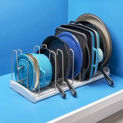 Support à batterie de cuisine extensible Storemore 12,5 "à 22" avec de hauts fils en acier
