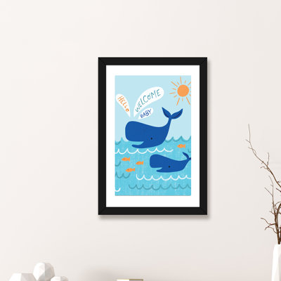 «Mama and Baby Whale» par Nancy Mckenzie - reproduction d'art