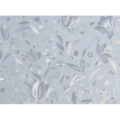 Adhésif décoratif pour porte de fenêtre à motif floral
