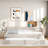 Upholstered Platform Bed With Usb And Trundle-116855902