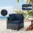 Wynee 9Pcs Outdoor Cushions Patio Sectional Cushions Replacement Set For 3 Seats, Cushions Only (Set Of 3 Seats , 3 Backs , 2 Short Backs , 1 Ottoman Cushions)-1980483961