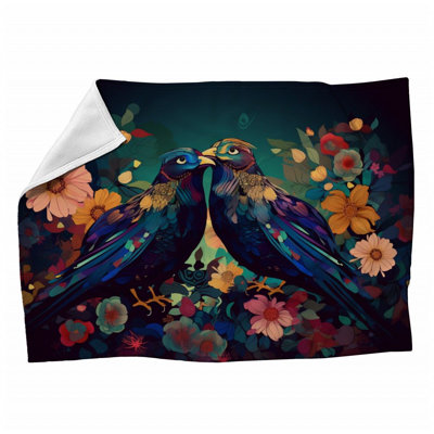 Bird Wildlife Machine Printed Throw Blanket