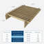 Structure de lit plateforme en bois pleine grandeur - Assemblage facile en quelques minutes - Structure de lit plateforme à profil bas sans tête de lit, sans sommier tapissier, silencieux, structure à mortaise et tenon, pin-133701044-133701041